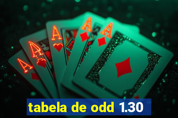 tabela de odd 1.30